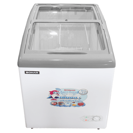 ตู้แช่แข็ง ฝากระจก SONAR รุ่น SD-128G ขนาด 128 ลิตร 4.6 คิว สีขาว_6